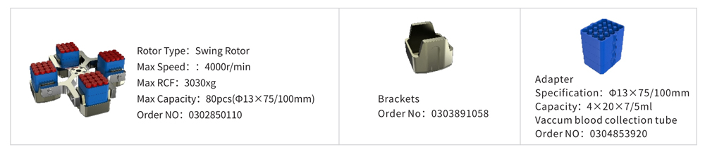 Thông số rotor của máy ly tâm tự động ctk80 Máy ly tâm khử nắp tự động tốc độ thấp